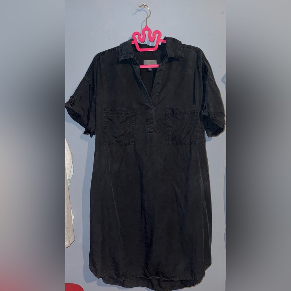 Universal Thread Navy Utility Shirt Dress with pockets, Size L